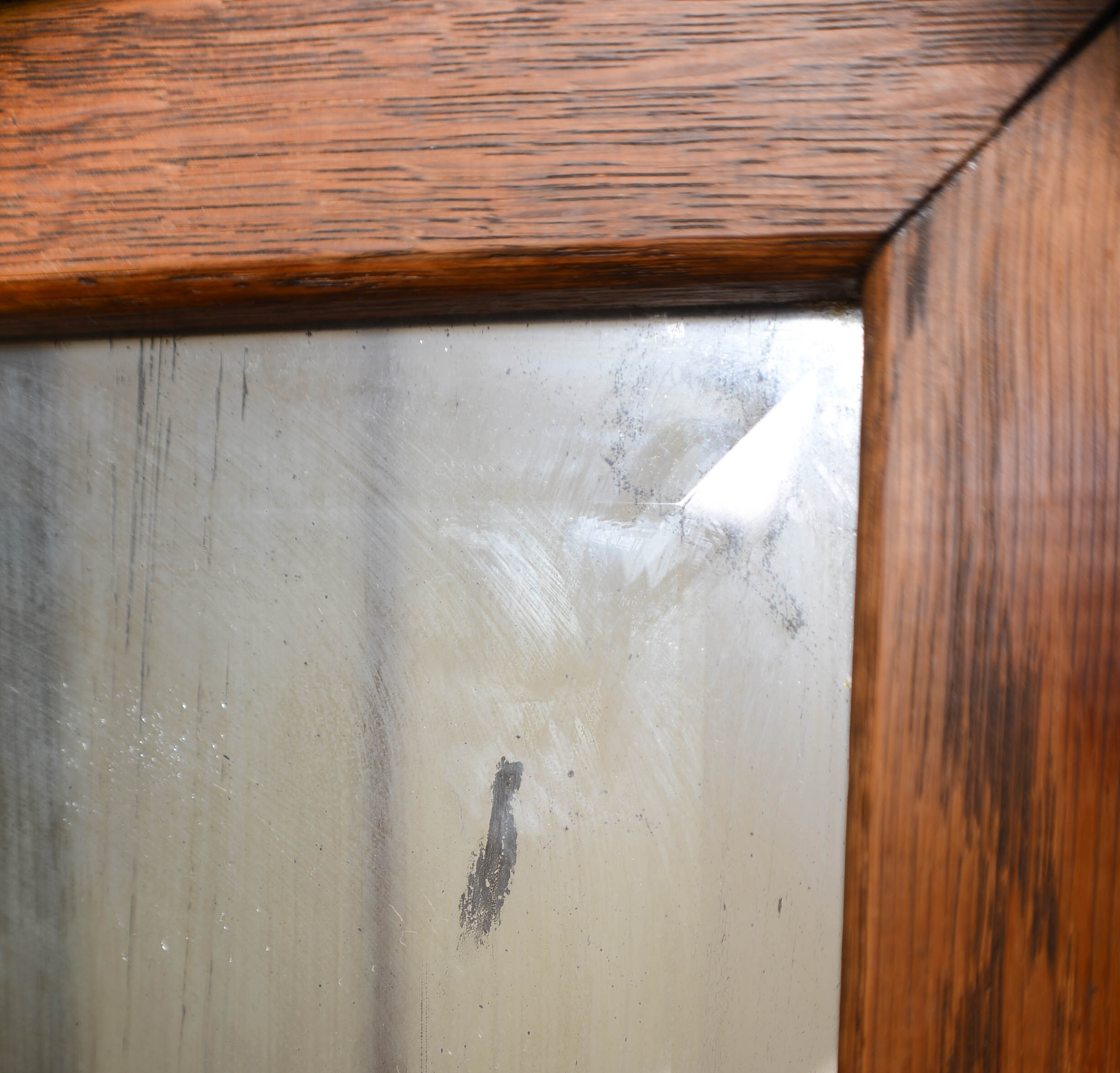 Vintage Oak Washstand and Mirror