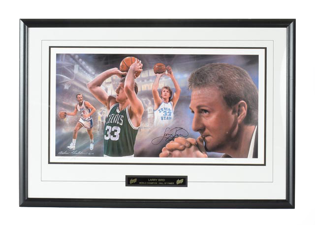 Larry Bird Signed Limited Print  COA