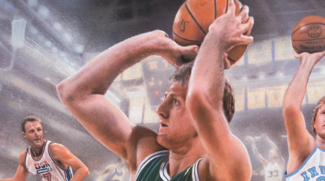 Larry Bird Signed Limited Print  COA