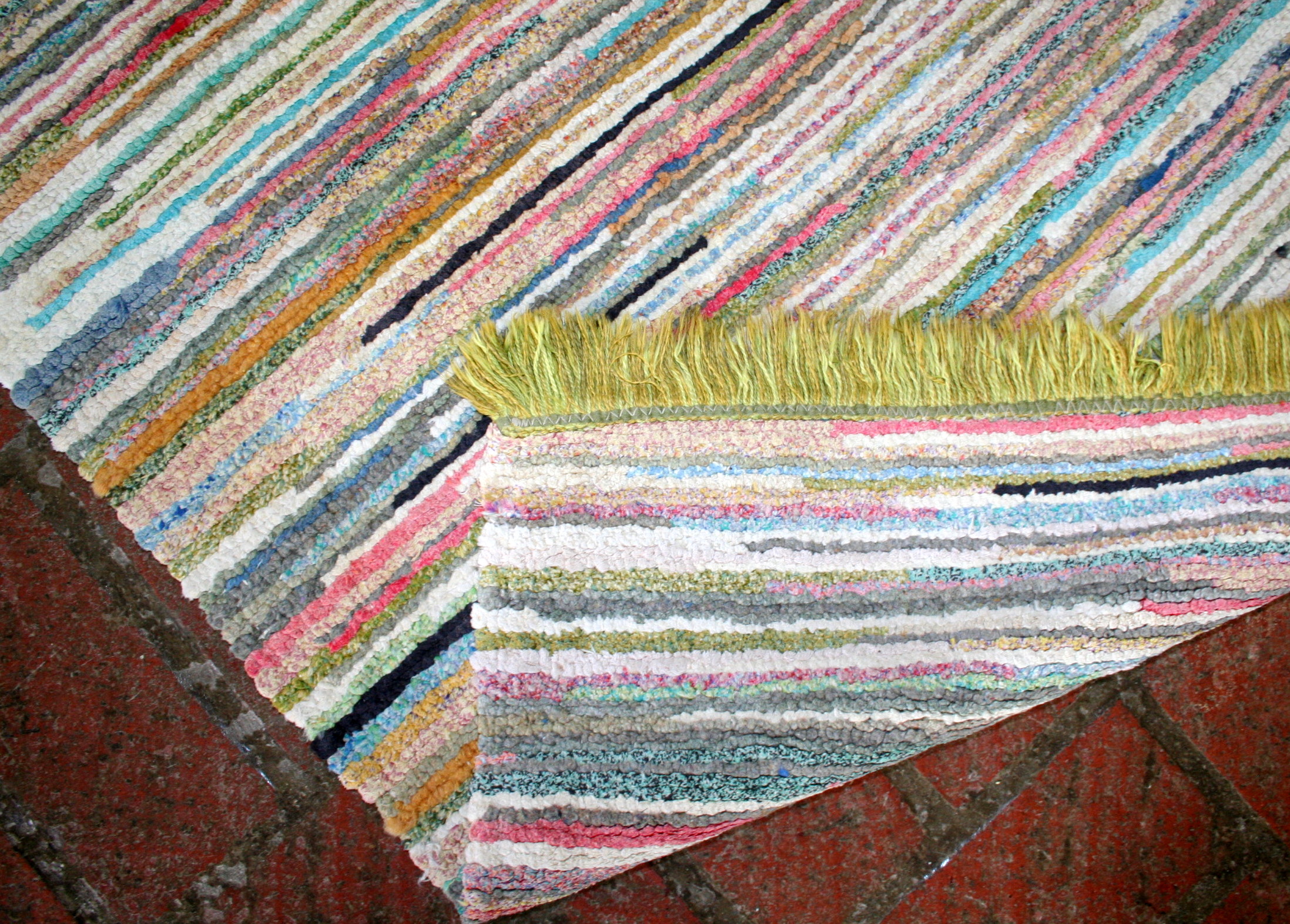 Vintage Extra Weave Rag Rug