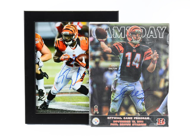 Dalton and Bernard Signed Bengals Items