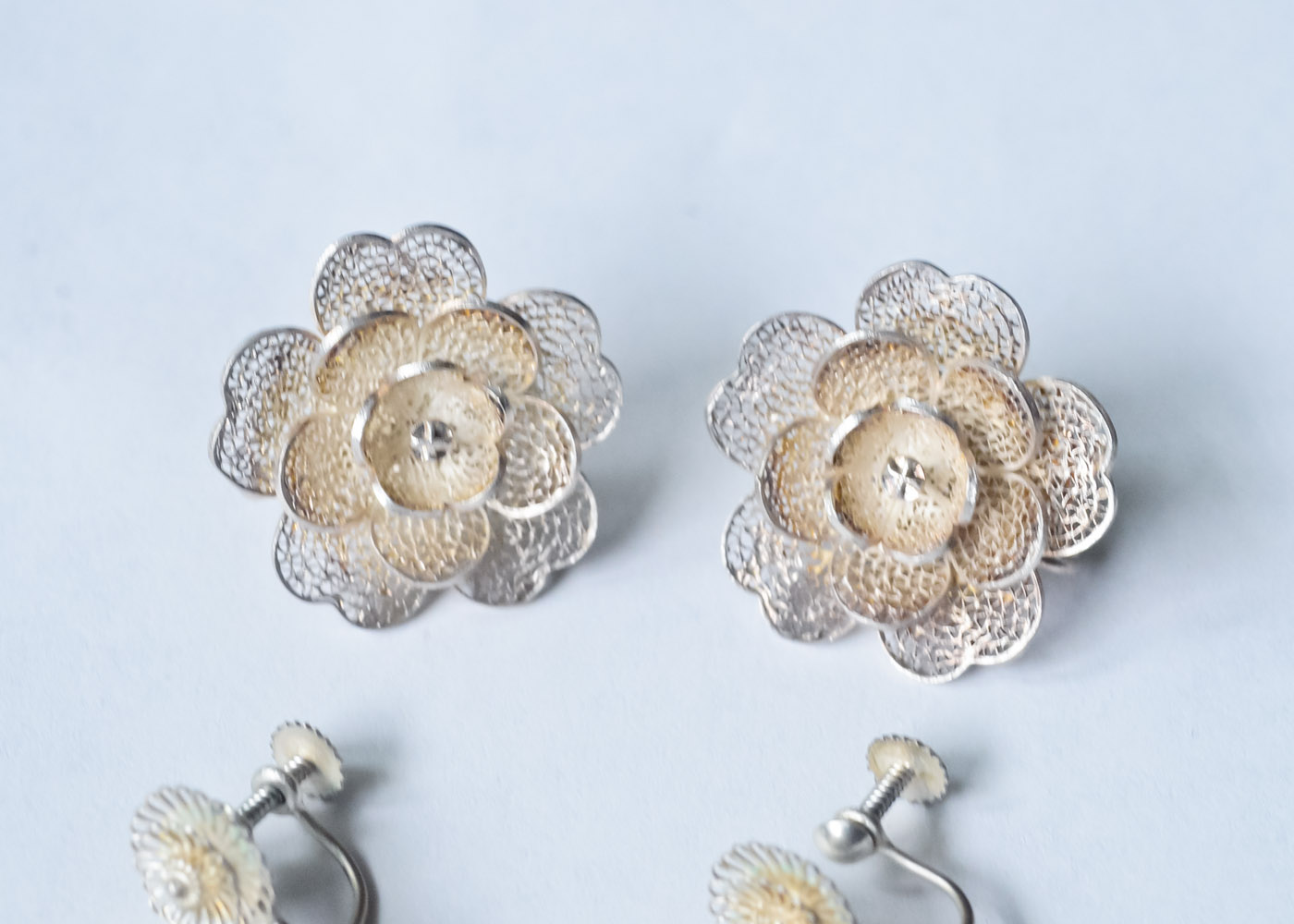 Vintage Sterling Silver Earrings