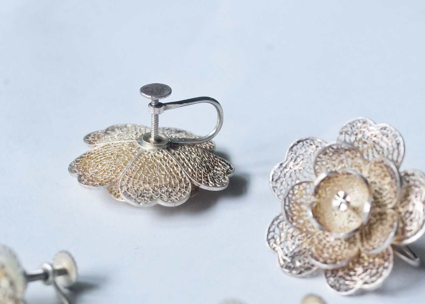 Vintage Sterling Silver Earrings