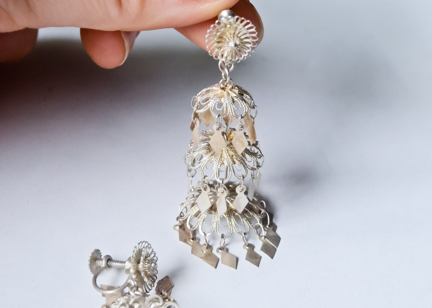 Vintage Sterling Silver Earrings