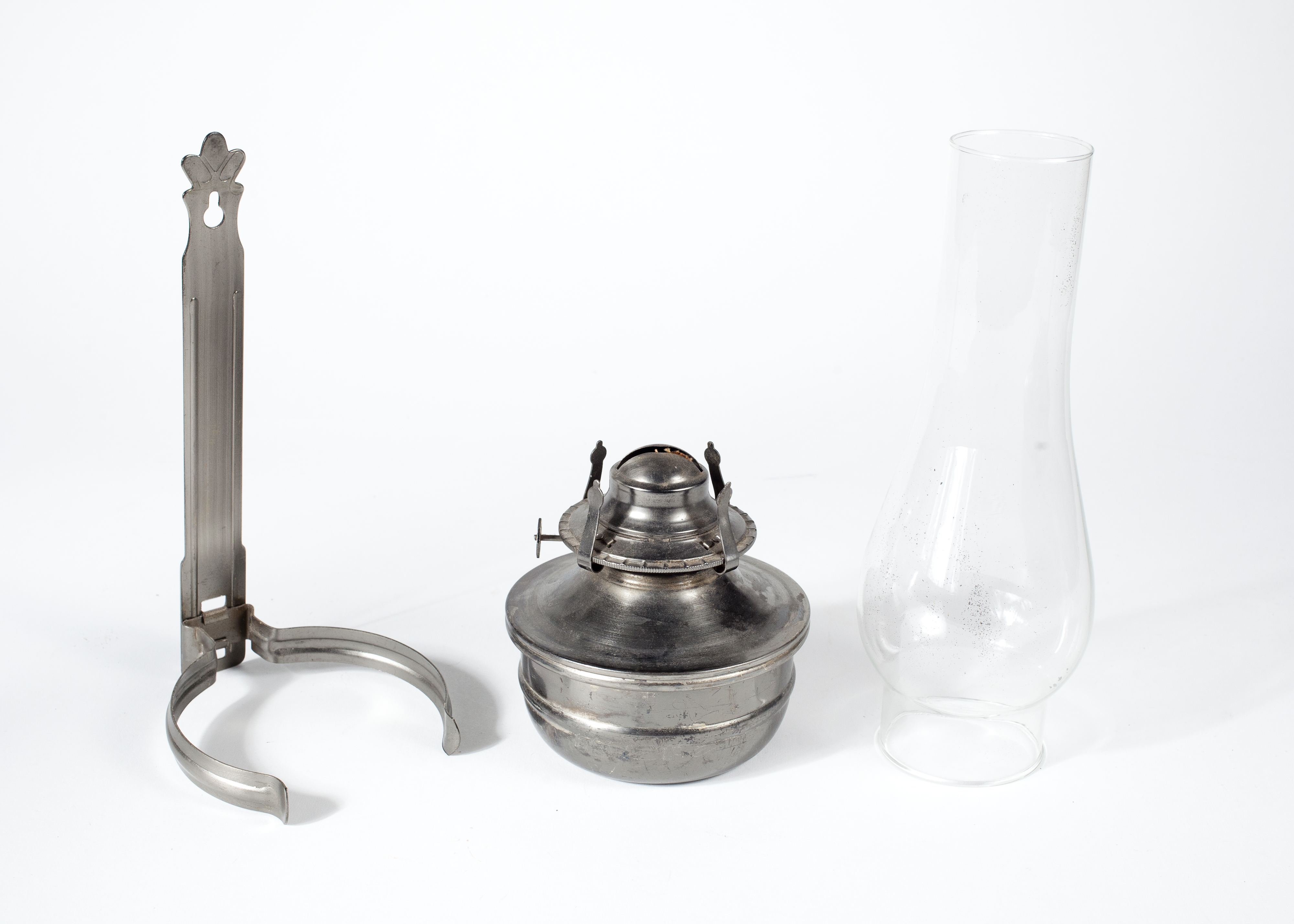 Pair of Vintage Kaaden Metal Wall Mount Oil Lamps