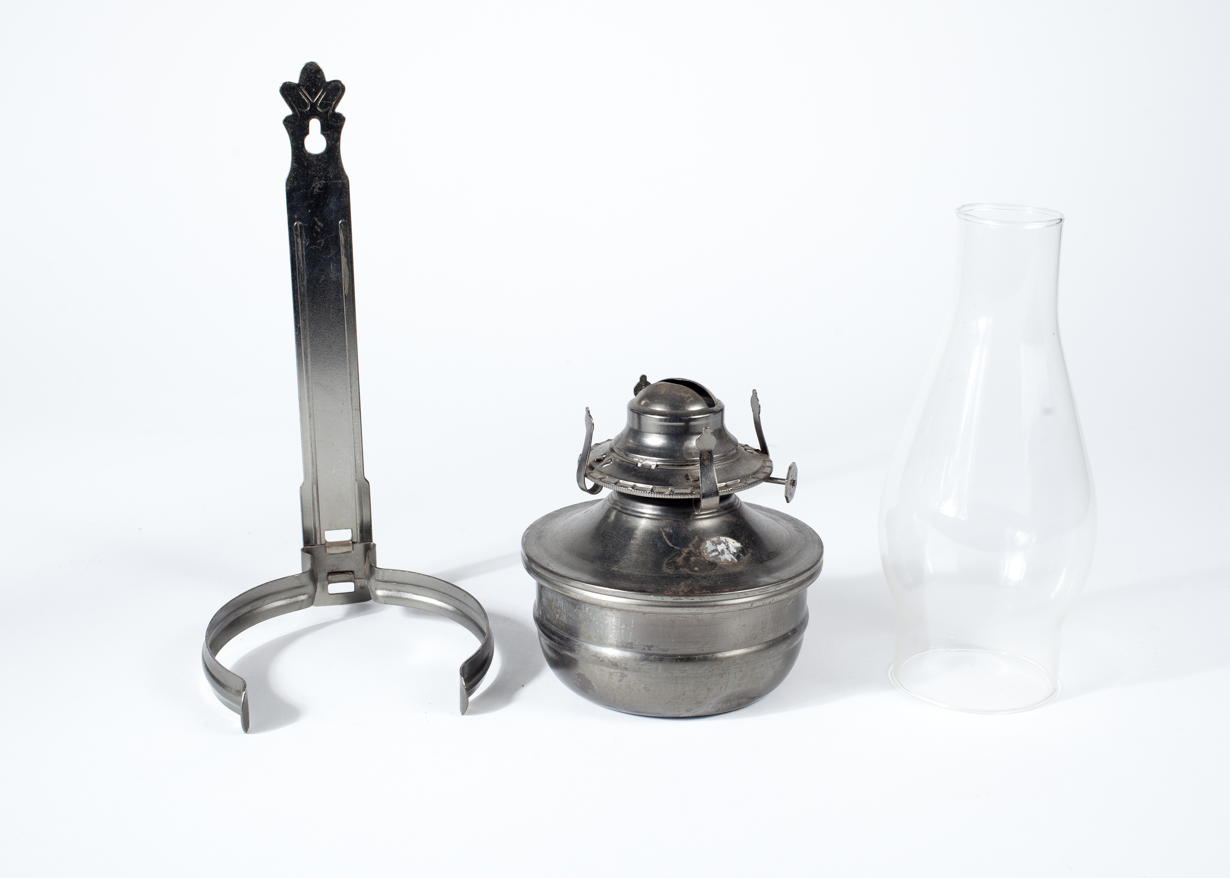 Pair of Vintage Kaaden Metal Wall Mount Oil Lamps