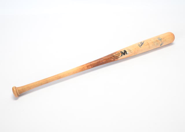 Darrell Evans Signed Game Used Baseball Bat