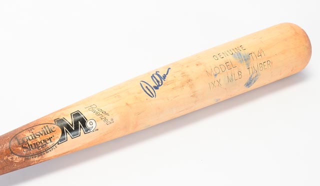 Darrell Evans Signed Game Used Baseball Bat