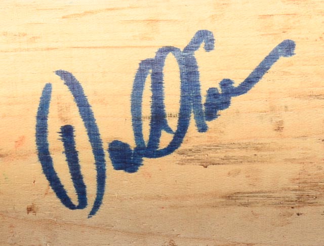 Darrell Evans Signed Game Used Baseball Bat