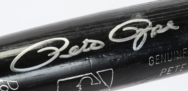 Pete Rose Signed Phillies Bat