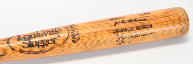 Cardenas Signed Vintage Jackie Robinson Baseball Bat