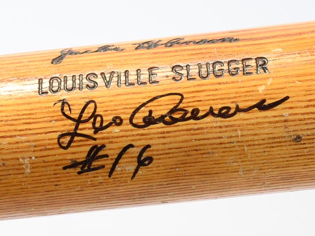 Cardenas Signed Vintage Jackie Robinson Baseball Bat