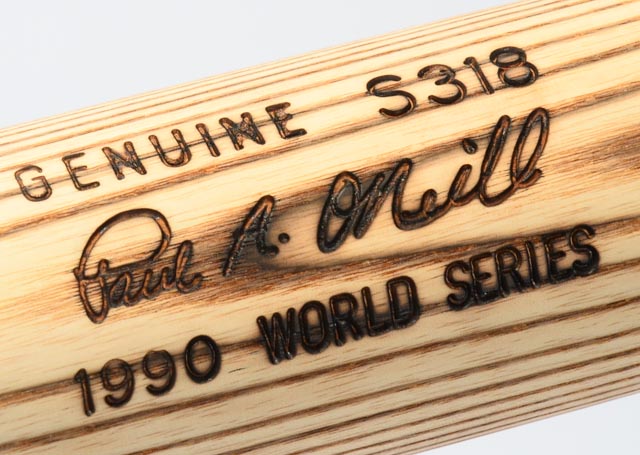 Paul O'Neill Signed 1990 World Series Bat