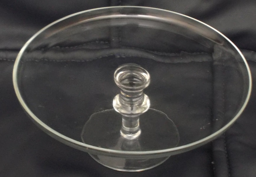 Vintage Clear Glass Cake Plate