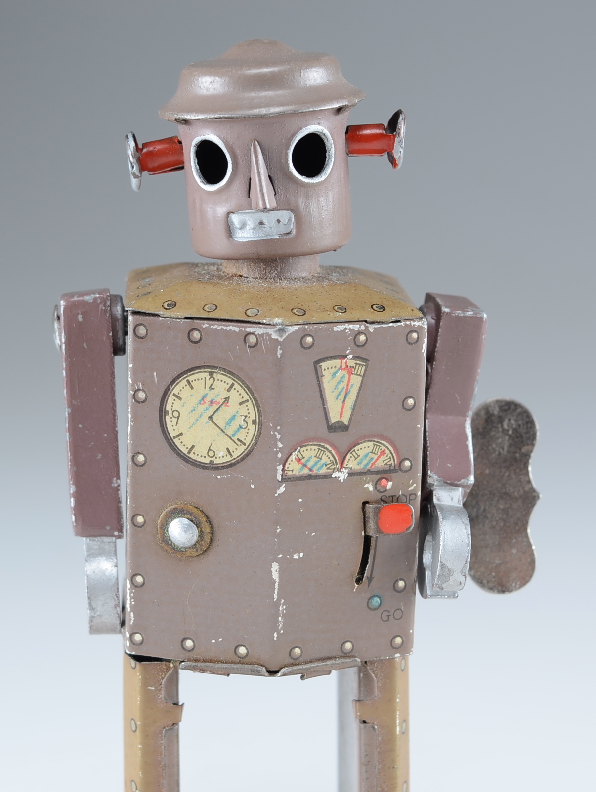 Rare 1949 Atomic Robot Man Tin Toy Robot