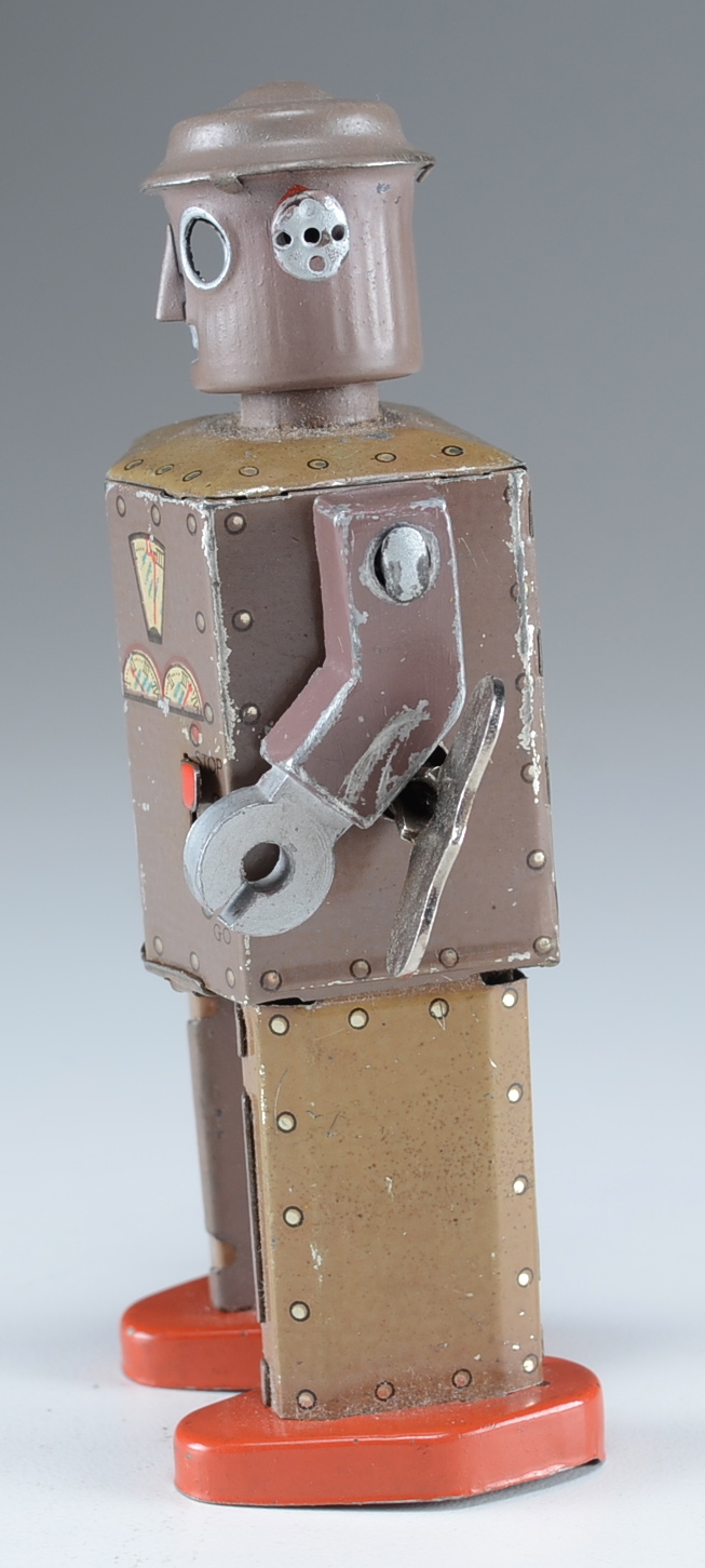Rare 1949 Atomic Robot Man Tin Toy Robot