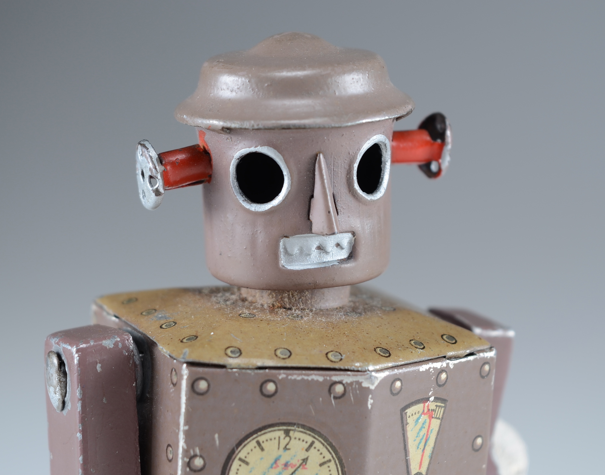 Rare 1949 Atomic Robot Man Tin Toy Robot