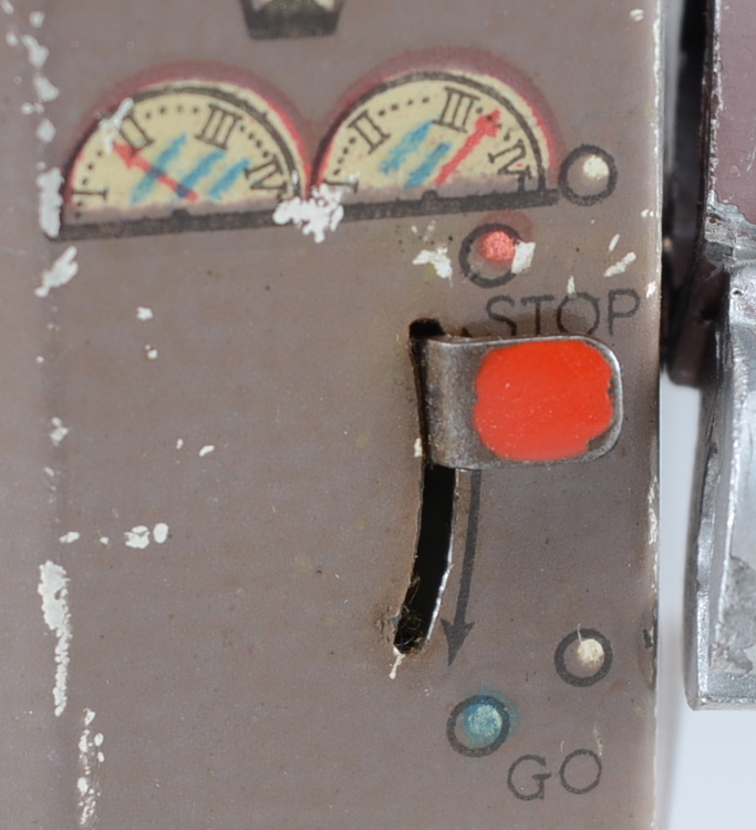 Rare 1949 Atomic Robot Man Tin Toy Robot