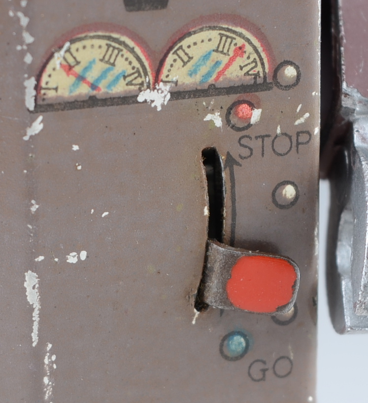 Rare 1949 Atomic Robot Man Tin Toy Robot