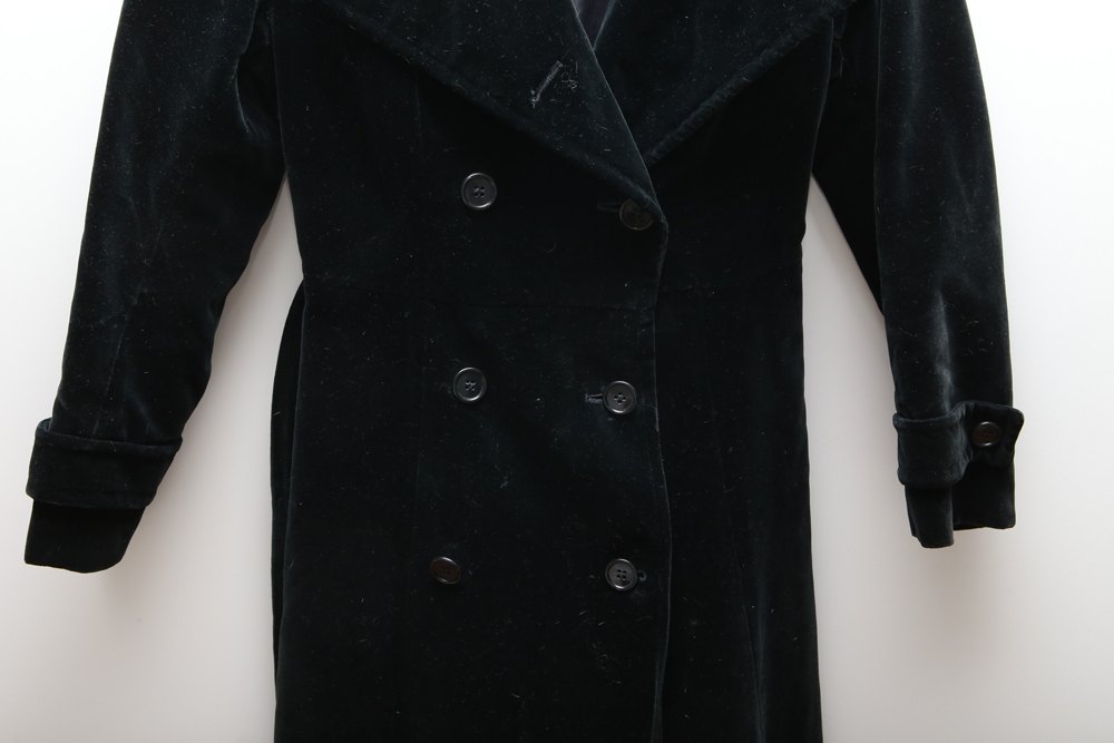 Mark Klaus Black Felt Coat