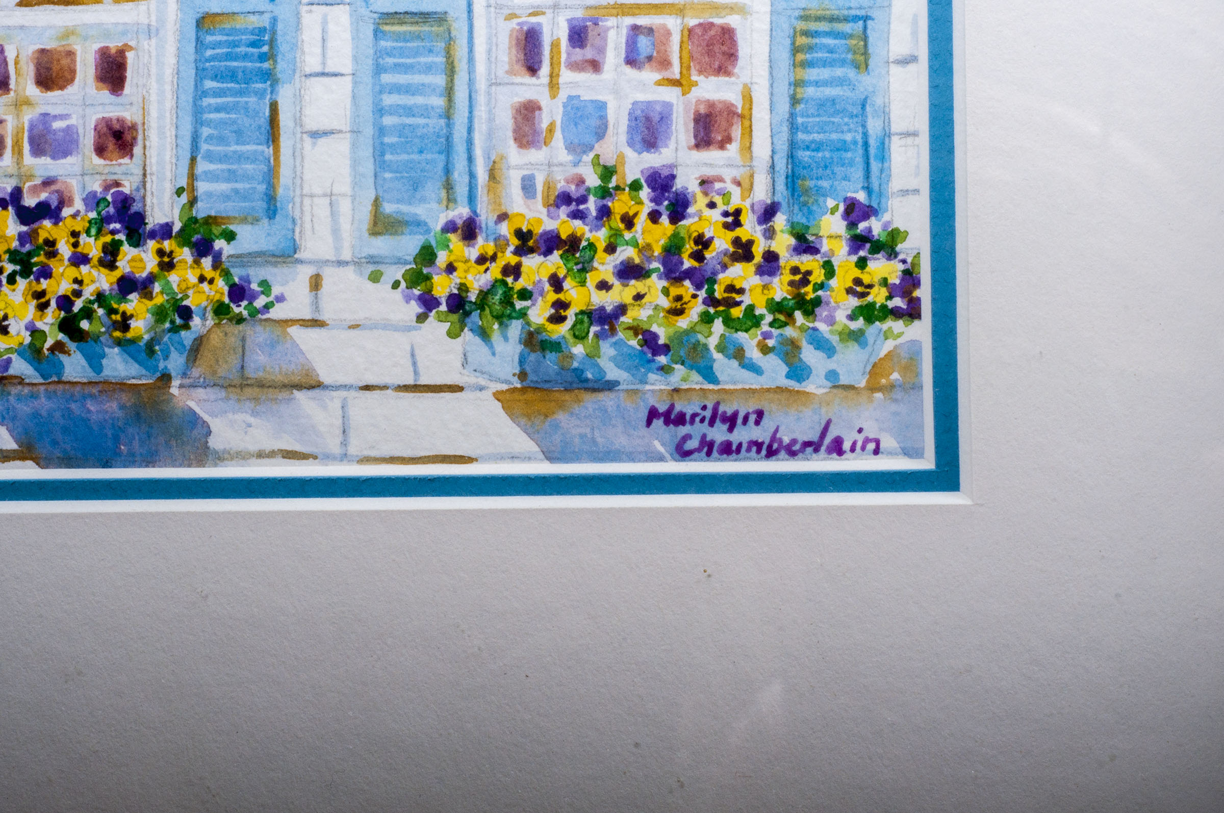 Pair of Marilyn Chamberlain Watercolors