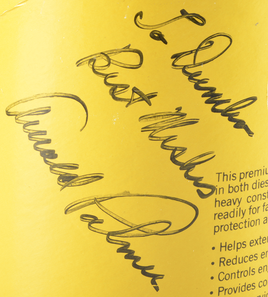 Arnold Palmer Signed Oil Can