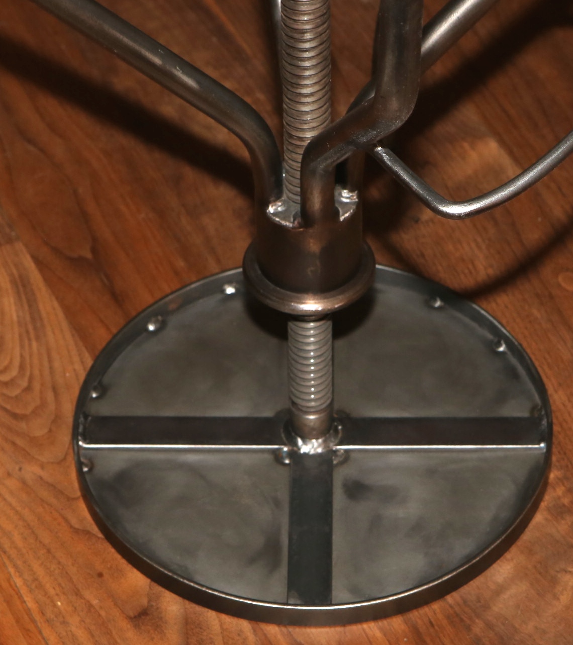 Four Steel Bar Stools from ABC Carpet & Home