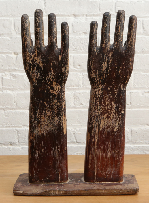 Wooden Carved Hand Sculpture