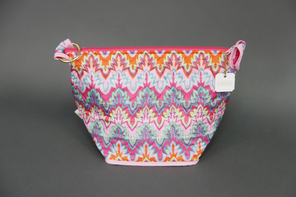 "cinda B" Calypso Collection Large Cosmetics Bag and More