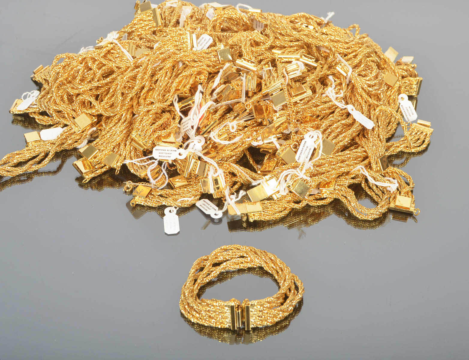 Wholesale Lot of Gold Tone Bracelets