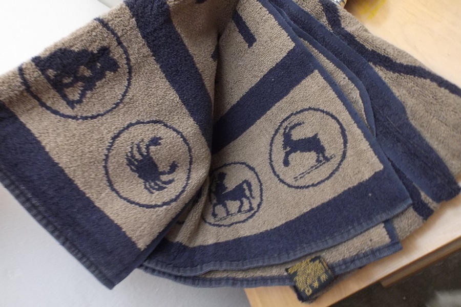 Three Sets of Vintage Print Towels