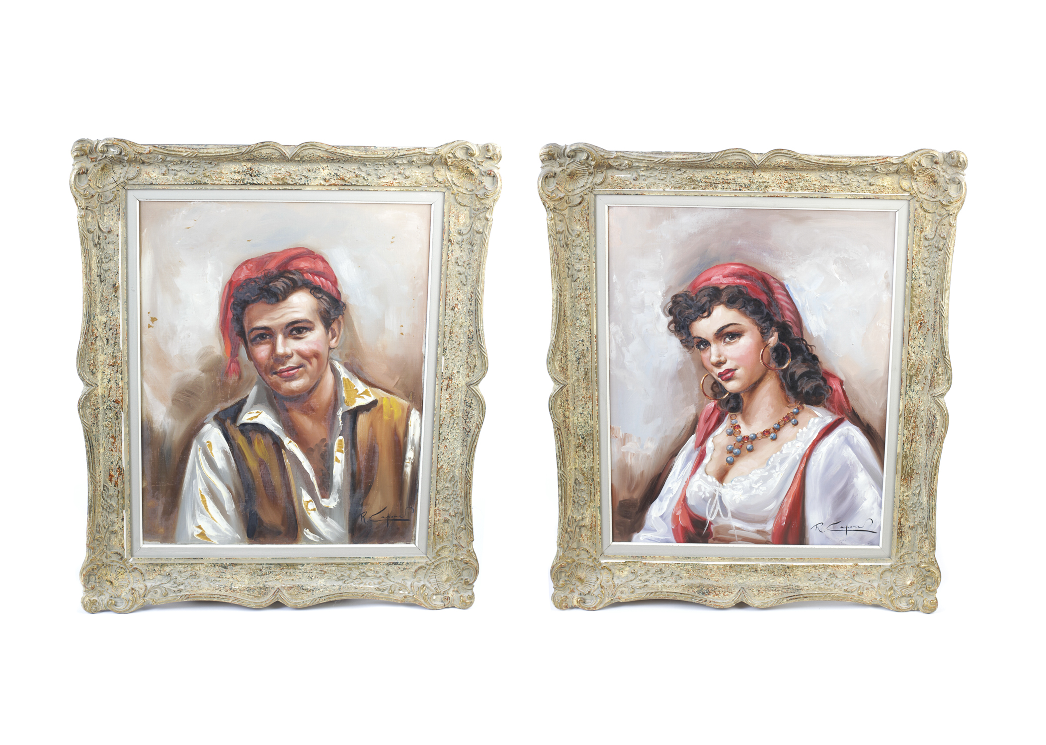 Pair of Remo Capone Paintings