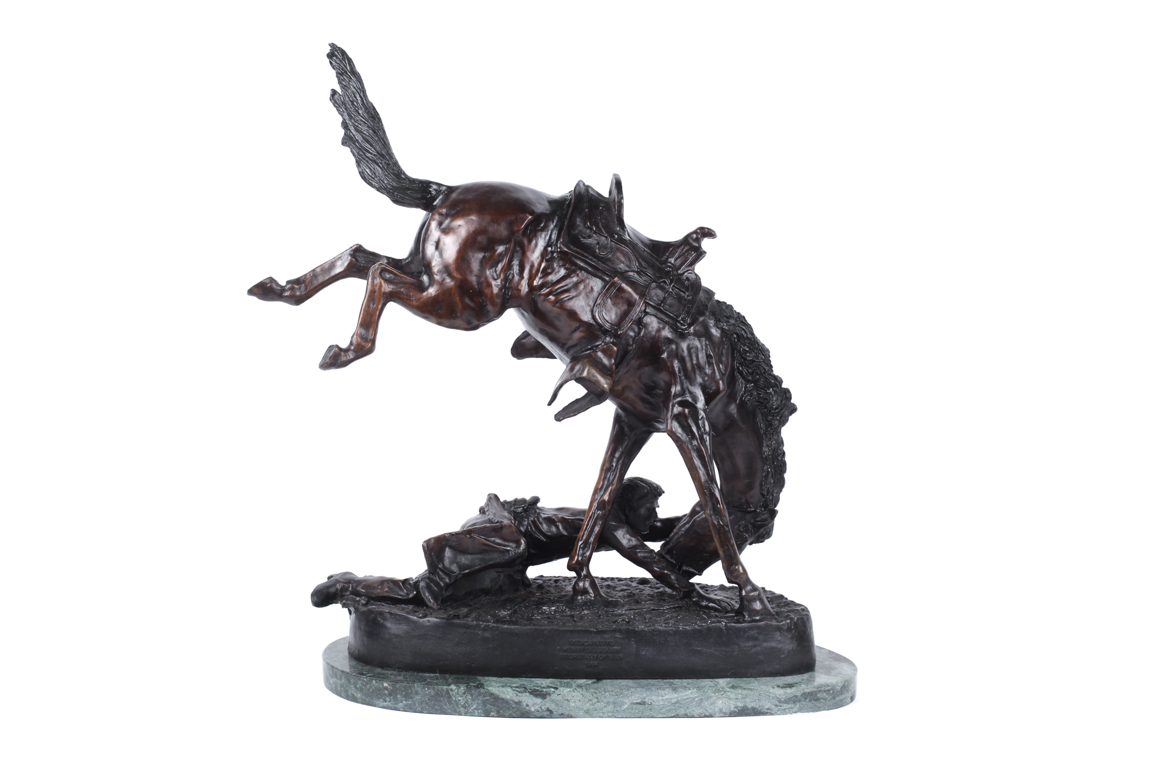 Frederic Remington Bronze " The Wicked Pony" Sculpture