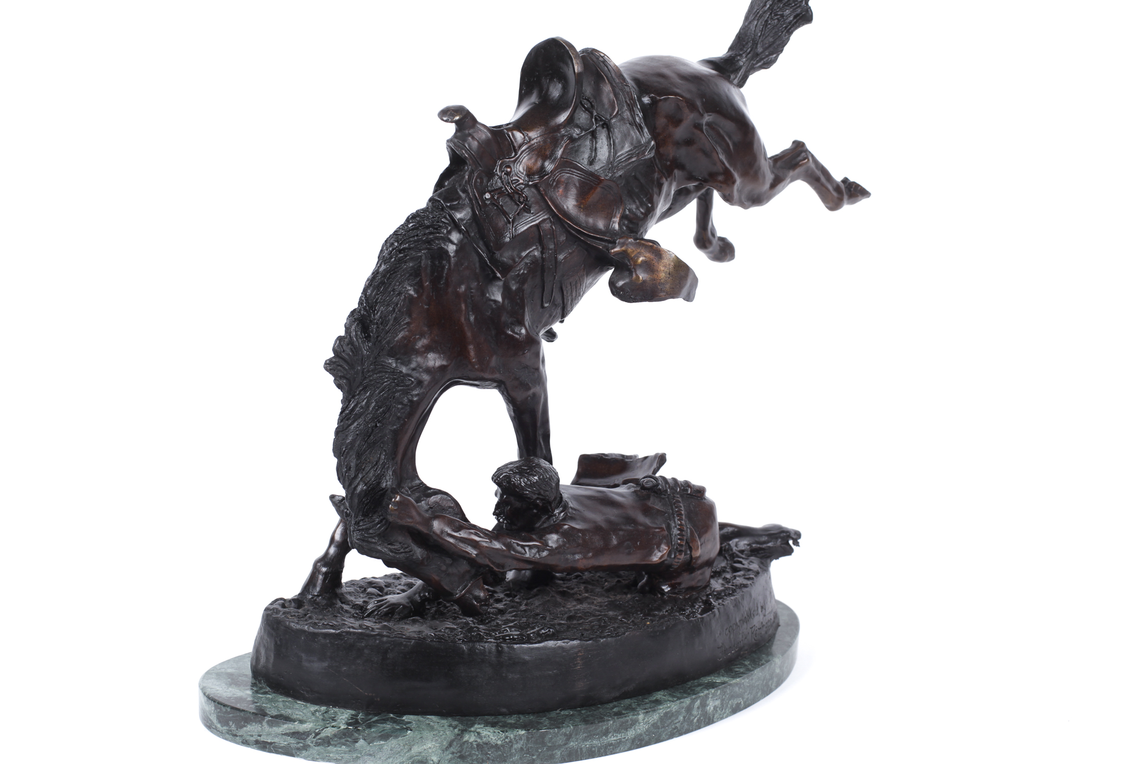 Frederic Remington Bronze " The Wicked Pony" Sculpture