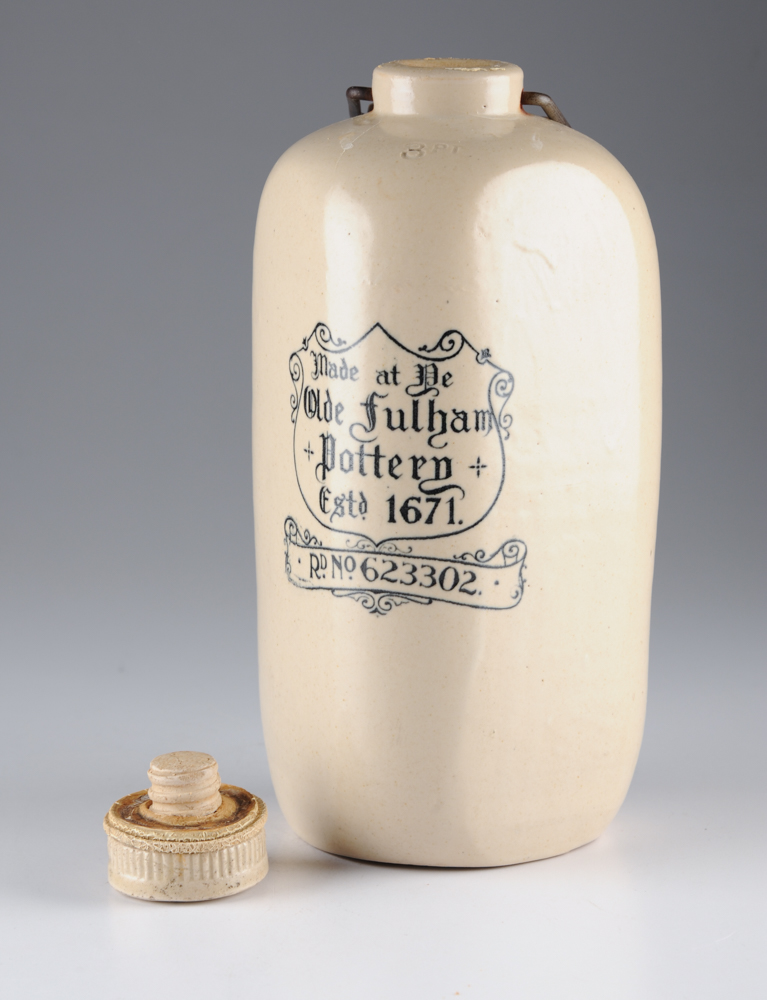 Three Stoneware Hot Water Bottles