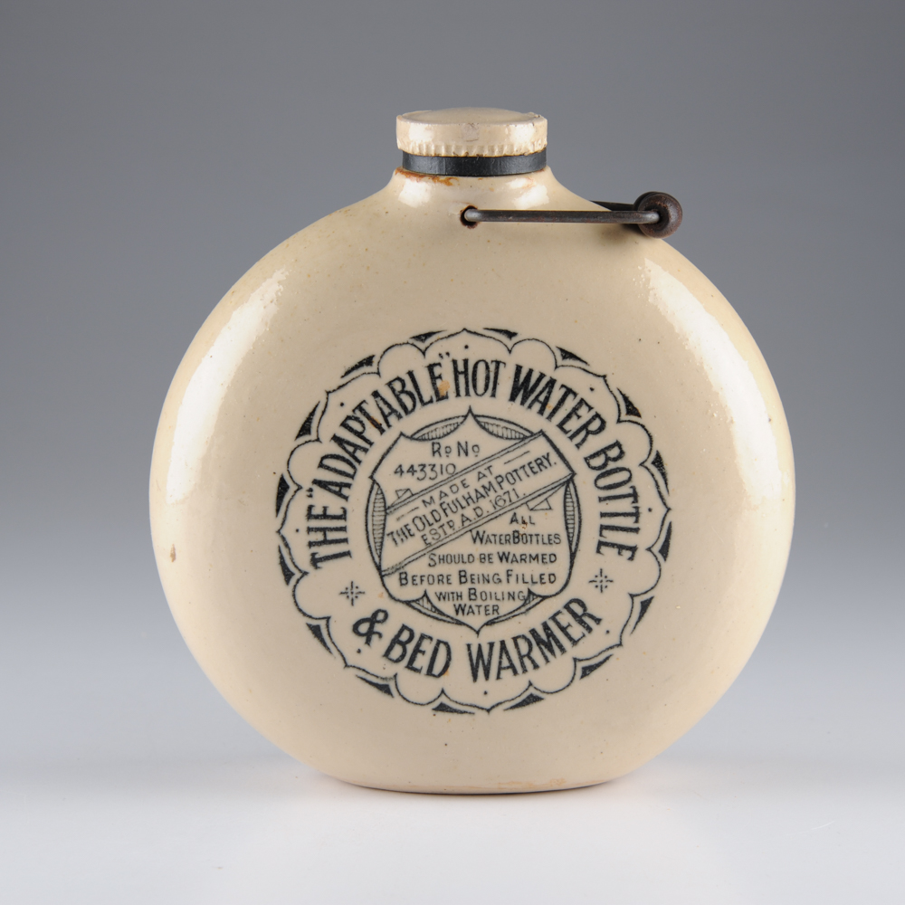 Three Stoneware Hot Water Bottles