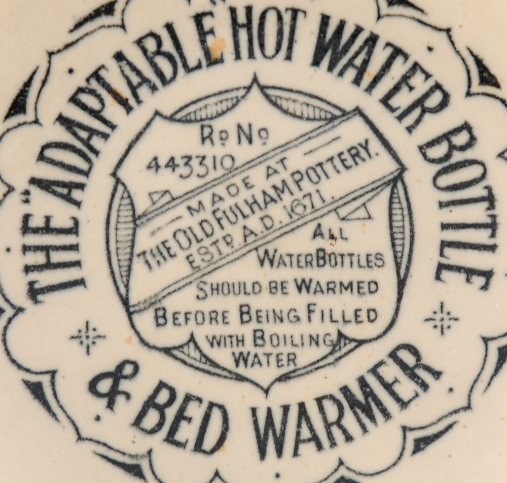 Three Stoneware Hot Water Bottles