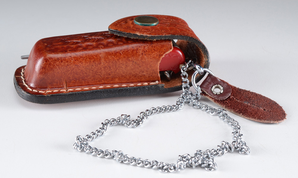 Victorinox Swiss Army Knife in Leather Case