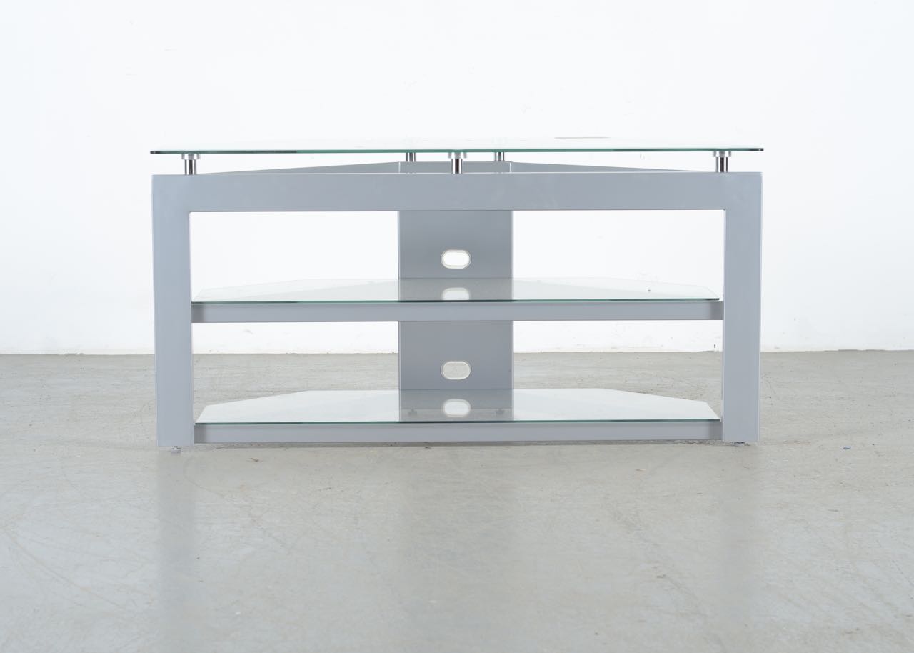 Modern Glass and Metal TV Stand