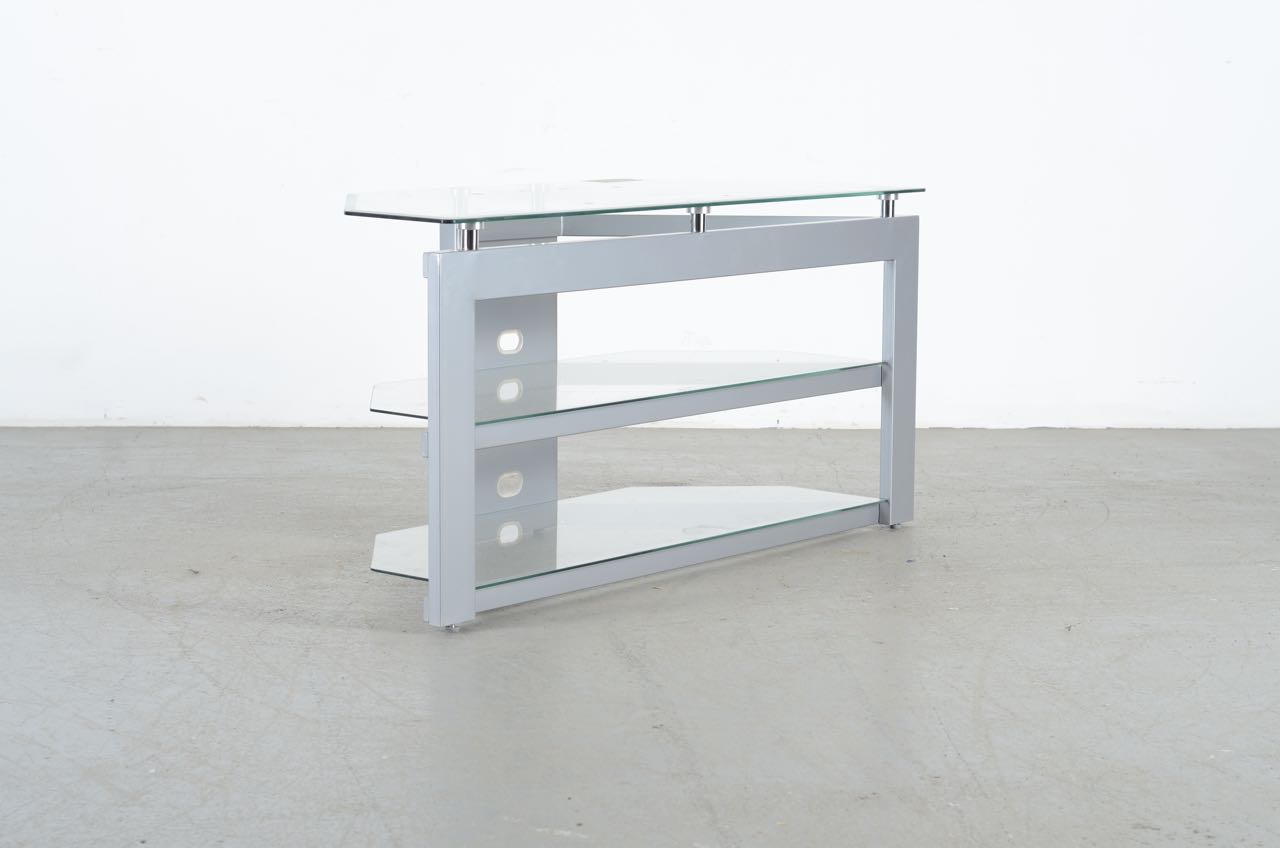 Modern Glass and Metal TV Stand