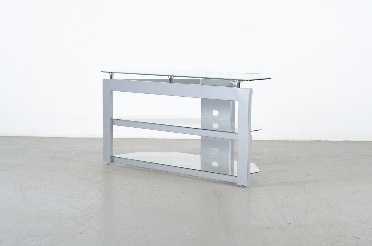 Modern Glass and Metal TV Stand