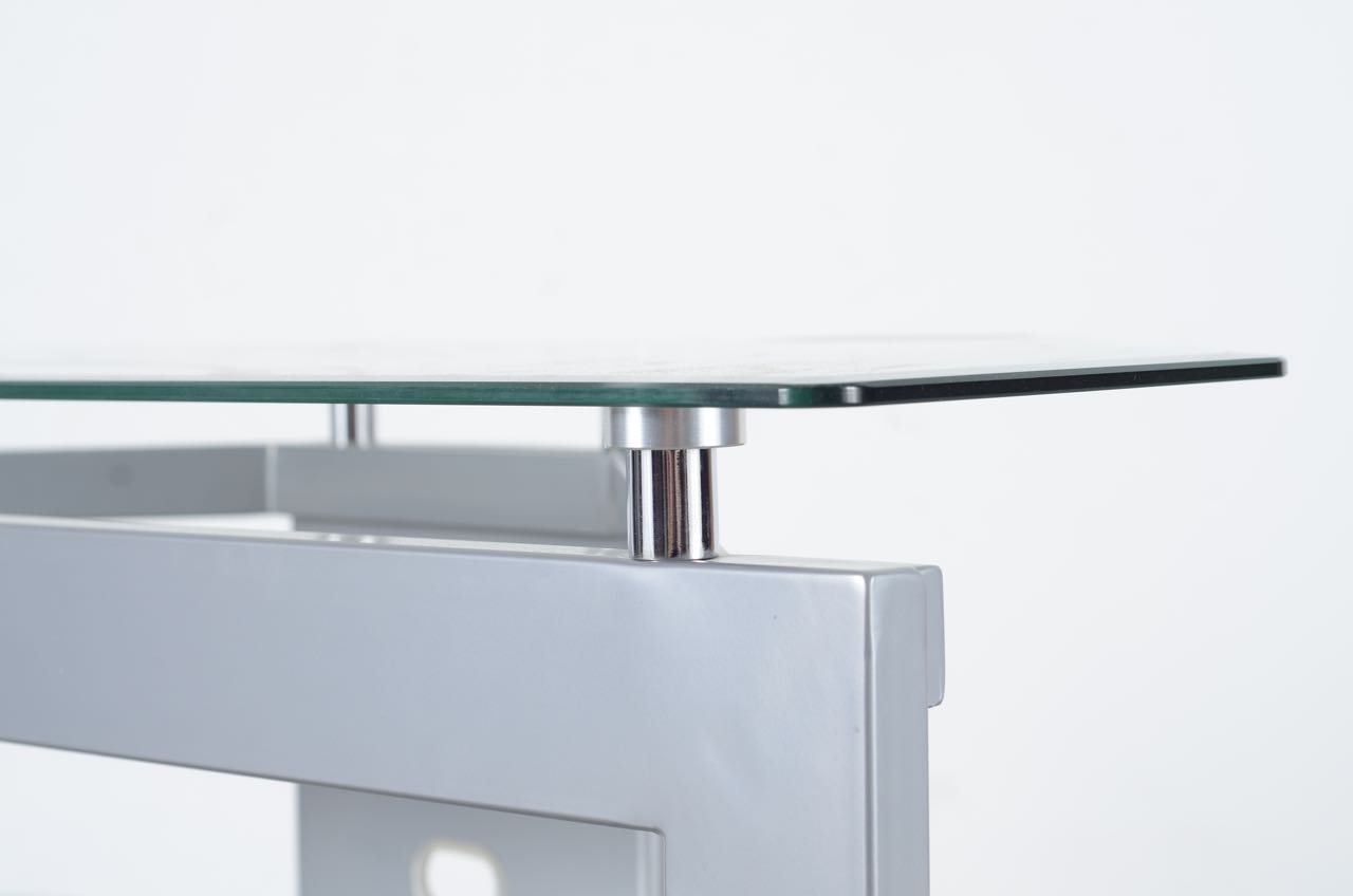 Modern Glass and Metal TV Stand