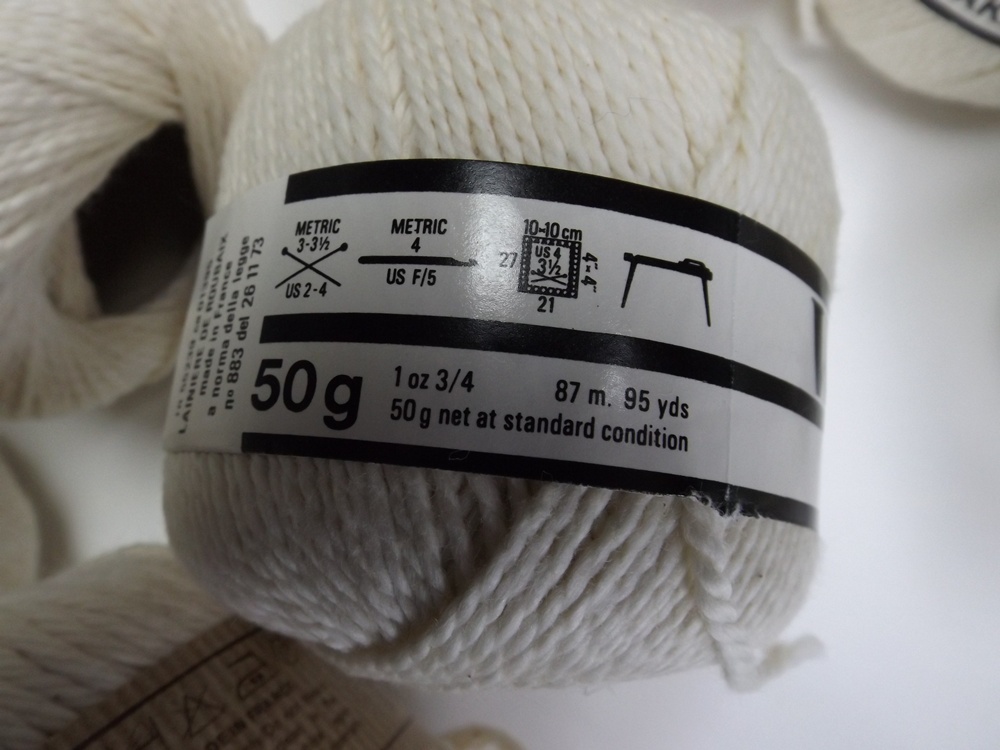 Eleven Skeins of French "Welcomme L'Akala" Cotton Knitting Yarn