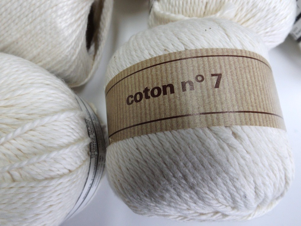 Eleven Skeins of French "Welcomme L'Akala" Cotton Knitting Yarn