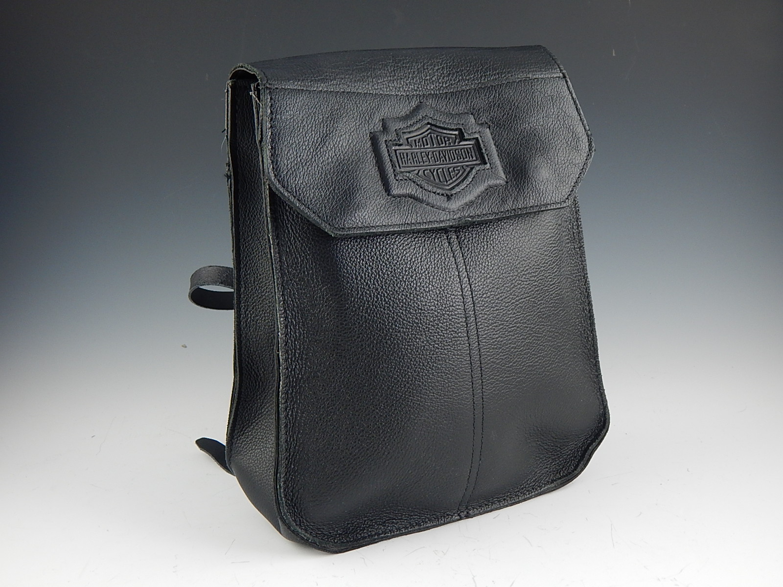 Harley-Davidson Black Leather Backpack Purse