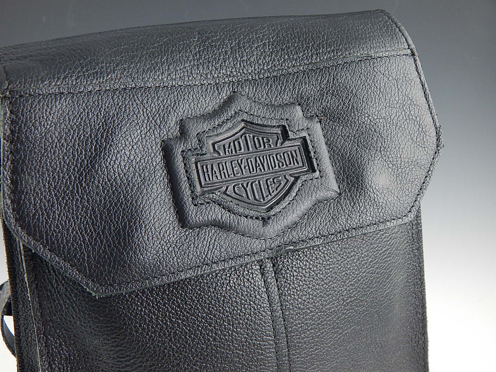 Harley-Davidson Black Leather Backpack Purse