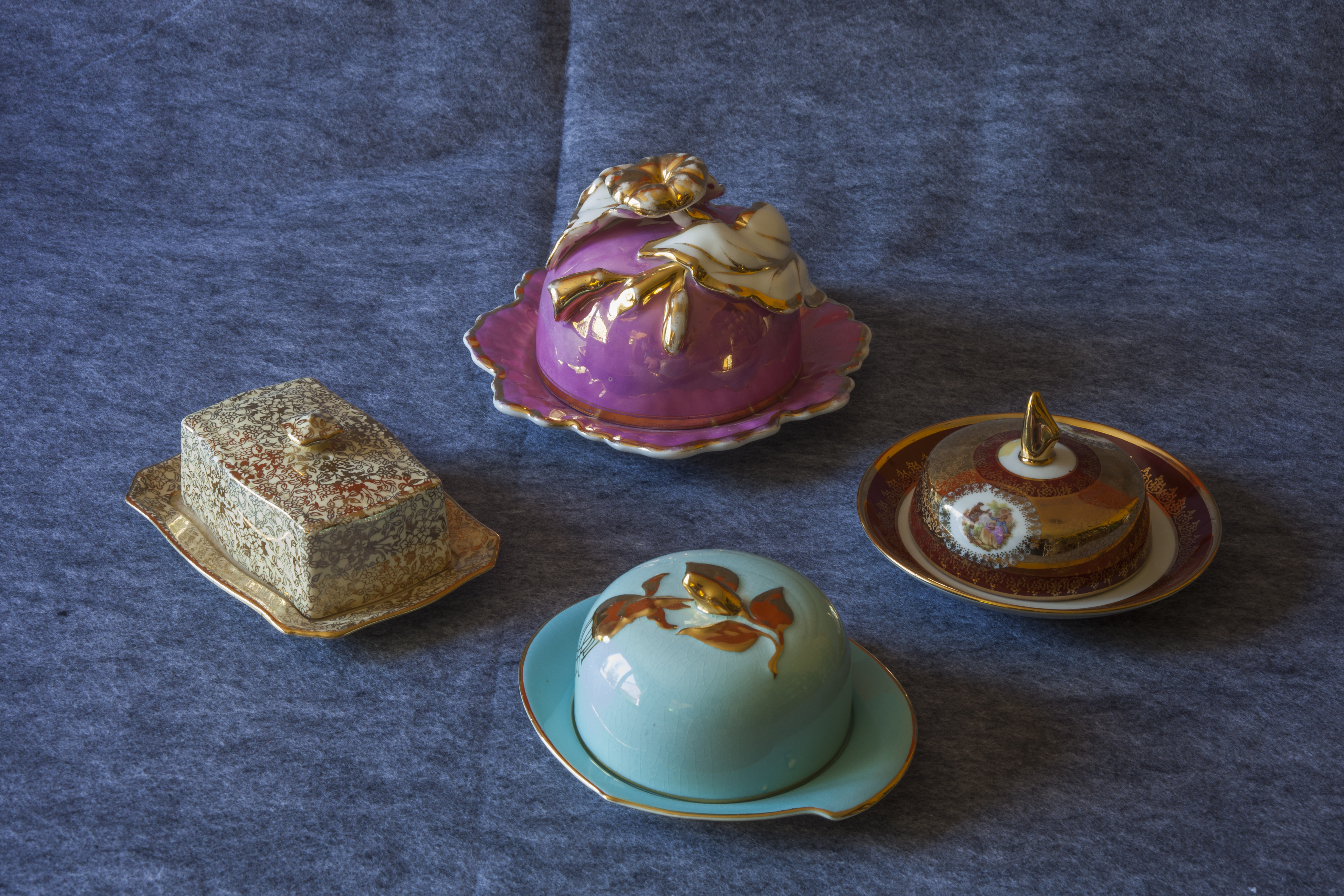 Ornate Collection of Butter Dishes