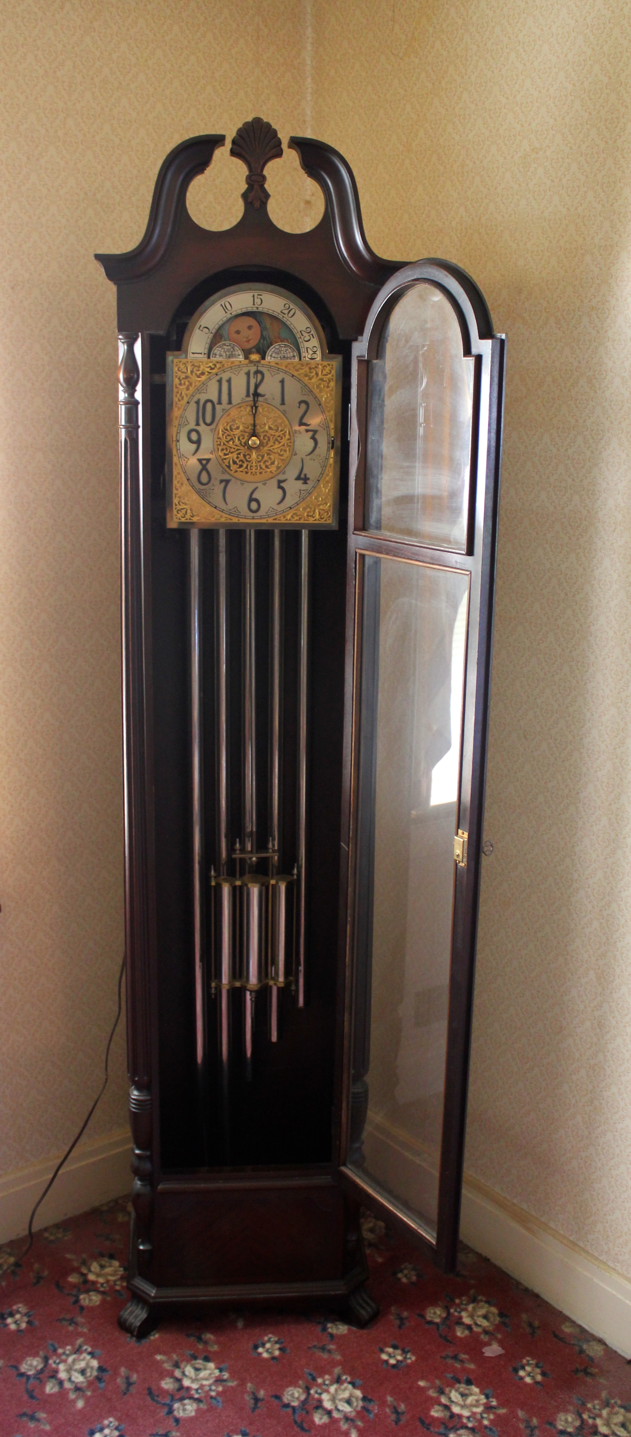 Antique Herschede Grandfather Clock