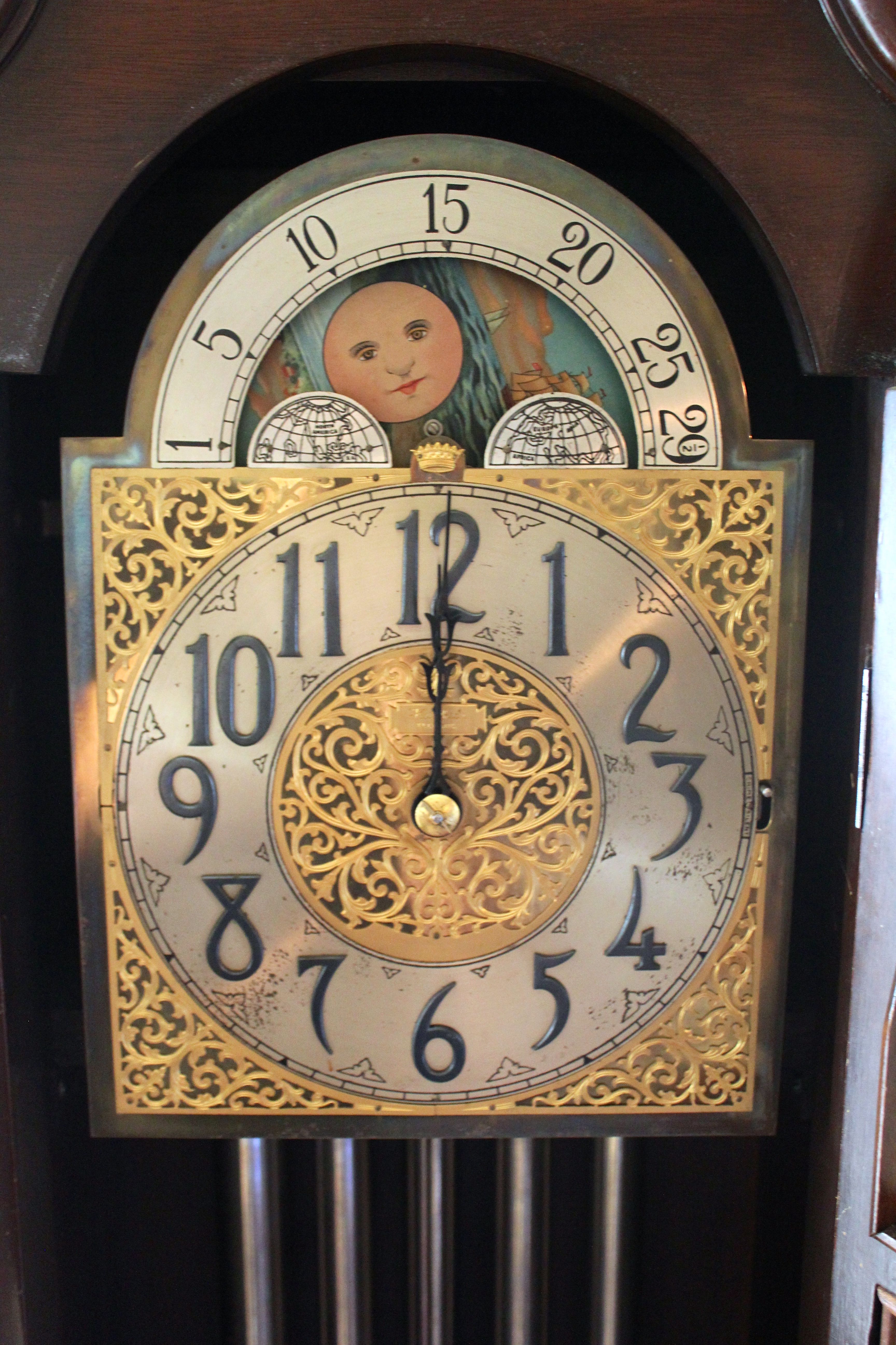 Antique Herschede Grandfather Clock