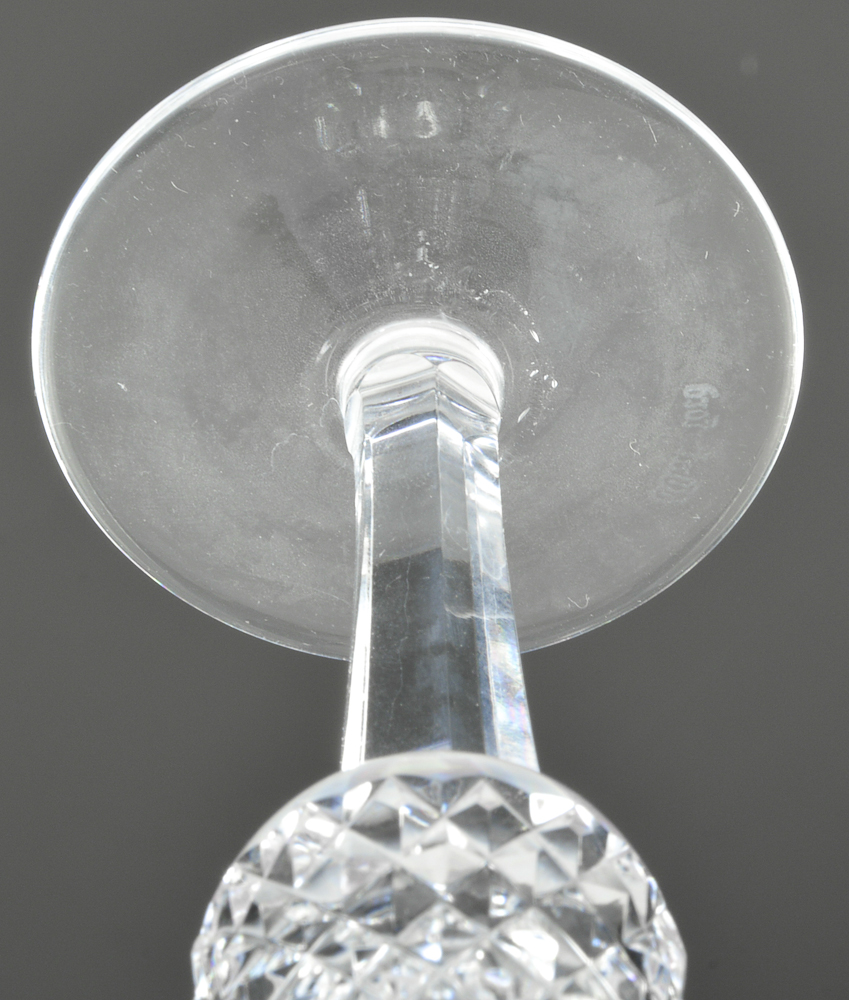 Nine Waterford Crystal "Alana" Champagne Flutes